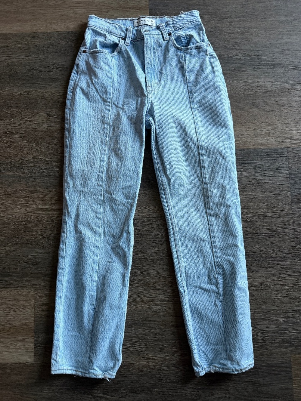 Abercrombie & Fitch 90s Straight Ultra High Rise Curve Love Jeans Size 0 25 XS